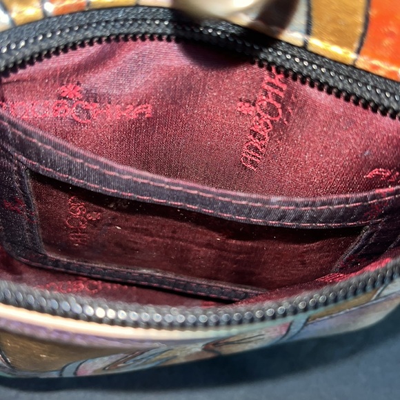 Anuschka Hand Painted Leather Boho Crossbody Bag - Picture 16 of 16